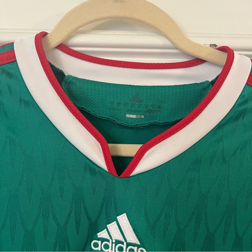 Adidas Mexico 2010 Home Jersey World Cup Special Edition Techfit Player Issued L - Picture 6 of 9
